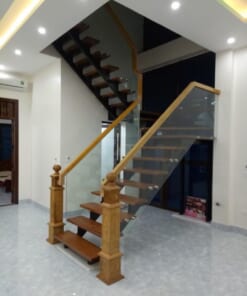 mẫu cầu thang xương cá kép