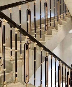 mẫu cầu thang nhôm đúc mới nhất