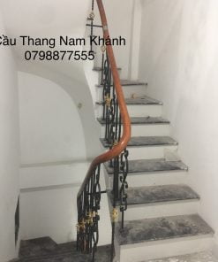 Mẫu cầu thang sắt nghệ thuật