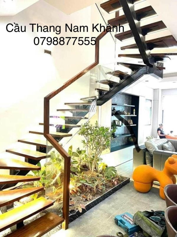 mẫu cầu thang xuong cá
